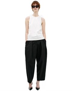 Белый топ из шелка The row