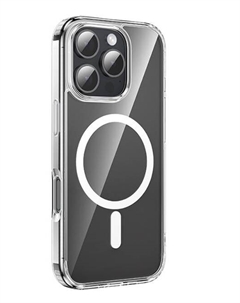 Чехол-накладка Hoco Magnetic Series Airbag Anti-fall Protective Shell для iPhone 16 Pro Max силиконовый (прозрачный)