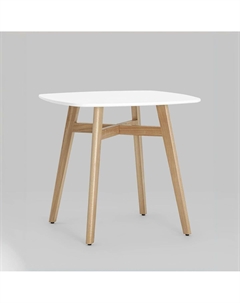 Стол обеденный из массива бука на 34 персоны белый So'home