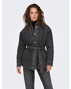 Жакет из денима стеганый серый Laredoute