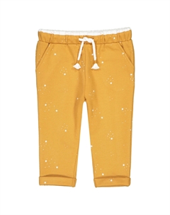 Брюки из мольтона с рисунком звезды 1 мес - 3 года желтый Laredoute
