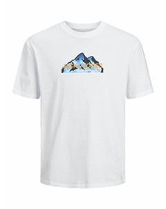 Футболка с принтом гора белый Laredoute