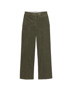Широкие вельветовые брюки зеленый Laredoute
