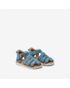 Сандалии из кожи закрытые синий La redoute collections