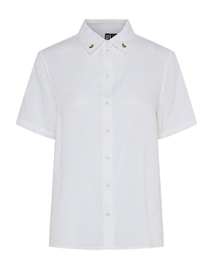 Блузка с короткими рукавами с вышивкой сердце белый Pieces