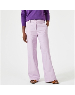 Брюки чинос широкие фиолетовый Laredoute