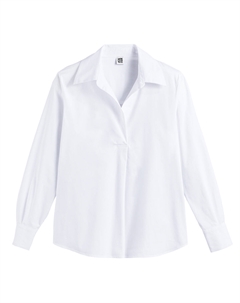 Блузка c длинными рукавами белый Laredoute