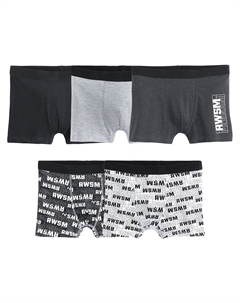 Комплект из пяти трусов-боксеров La Redoute серый Laredoute