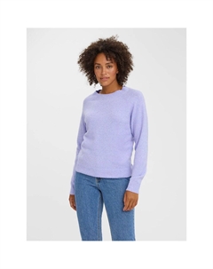 Пуловер из пышного трикотажа синий Laredoute