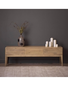 Консоль из отборного массива манго каштановый So'home