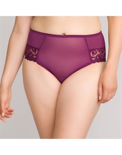 Трусы с высокой талией с вышивкой красный Laredoute