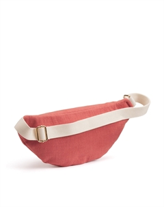 Сумка-банан из хлопка розовый Laredoute