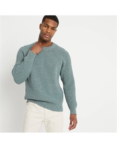 Пуловер с круглым вырезом зеленый Laredoute