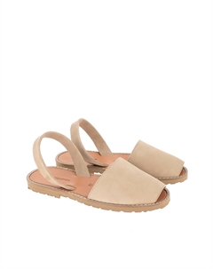 Сандалии из замши на плоской подошве Avarca каштановый Laredoute