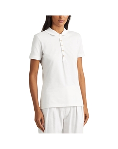 Футболка-поло с короткими рукавами белый Laredoute