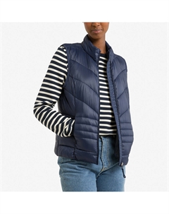 Куртка стеганая без рукавов с воротником-стойкой синий Laredoute