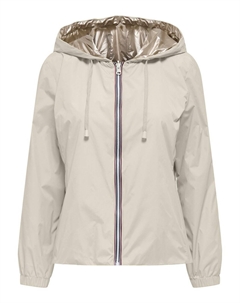 Ветровка на молнии с капюшоном белый Laredoute