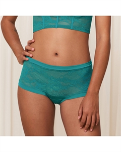 Трусы-слипы бандо из переработанного кружева Smart Lace зеленый Laredoute