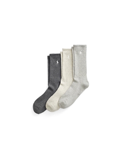 Комплект из трех пар высоких носков серый Laredoute