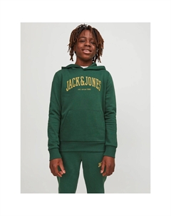 Свитшот с капюшоном из мольтона  зеленый Laredoute