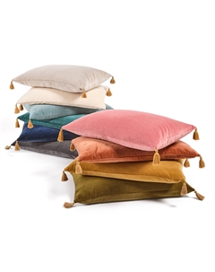 Чехол на подушку из велюра Velvet бежевый Laredoute