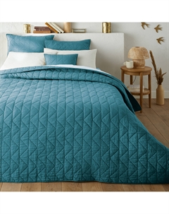 Стеганое покрывало 100 хлопок Zig Zag Scenario синий Laredoute