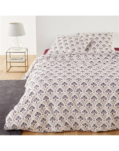 Постельное белье из хлопка с прямоугольной наволочкой Jalis белый Laredoute