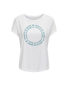 Футболка широкая Juf Life белый Laredoute