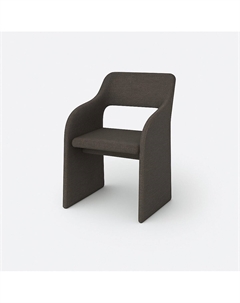 Стул из массива березы и рогожки каштановый So'home