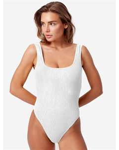 Купальник женский слитный, Белый Gympanthers