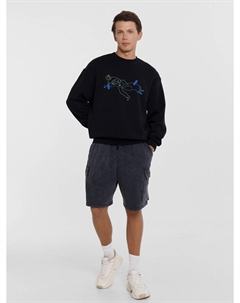 Шорты мужские черные с обработкой эйсид Mark formelle