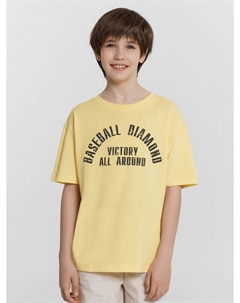 Футболка для мальчиков желтая с надписью Mark formelle