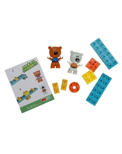 Конструктор блочный для малышей Ми-ми-мишки, 10005-LL Город мастеров