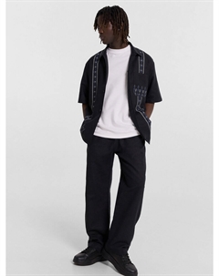 Брюки мужские черные с принтом Mark formelle