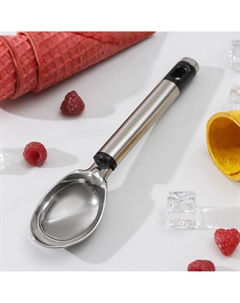 Ложка для мороженого fargo, 19.5×4.5 см, цвет серебристый Доляна