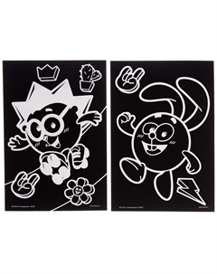 Гравюра детская, 2 штуки, со стекой Смешарики