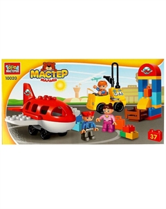 Конструктор блочный для малышей 10020-GK Город мастеров