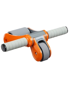 Ролик для пресса, 33х24х24 см, с ковриком, цвет серый/оранжевый Onlytop