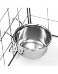 Кормушка для клетки с креплением, 150 мл Пижон