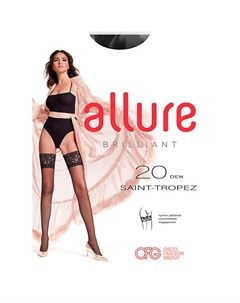ALLURE Чулки женские ST. TROPEZ 20 ден NERO Pierre cardin