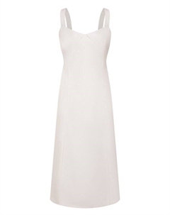 Платье из вискозы и льна Boss