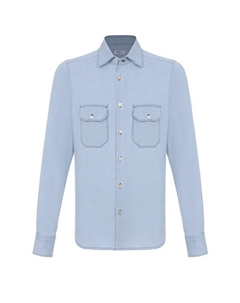Джинсовая рубашка Kiton