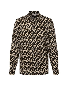 Рубашка из вискозы и шелка Saint laurent