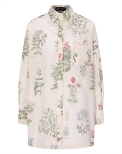 Рубашка из хлопка и шелка Colombo