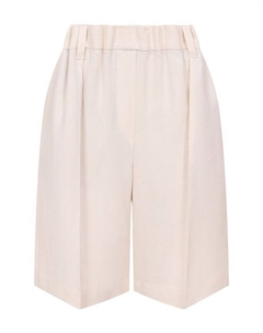 Шорты из вискозы и льна Brunello cucinelli