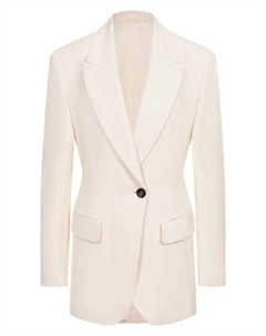 Жакет из вискозы и льна Brunello cucinelli