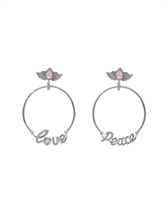 Серьги Love and Peace Queensbee