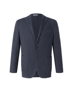 Пиджак из хлопка и льна Boglioli