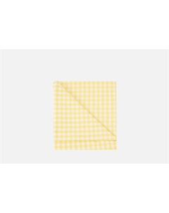 Простыня без резинки Melange Grandma Check, желтая, евро 1 шт Morфeus