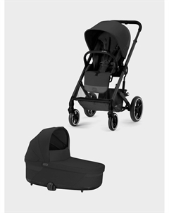 Прогулочная коляска Balios S Lux BLK Moon Black и спальный блок Balios S Moon Black Cybex